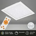 Briloner Ultraflaches CCT LED Panel Sternenhimmel weiß 1xLED/36W Deckenleuchte