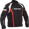Richa Falcon 2 wasserdichte Motorrad Textiljacke, schwarz-weiss-rot, Größe 2XL für Männer