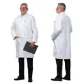 ZOLLNER Herren Laborkittel - Arztkittel mit praktischen Taschen und Druckknöpfen - Baumwolle - Größe 56 - waschbar bis 95°C - Oeko Tex® zertifiziert