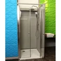 HOME DELUXE - Pendeltür LAVEA 70x195 cm Klarglas Nischentür Duschtür Duschwand