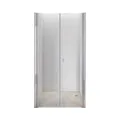 HOME DELUXE Dusch-Pendeltür LAVEA Klarglas - Größenauswahl, 70x195 cm, Einscheibensicherheitsglas, mit Verstellbereich, Nischentür, Duschabtrennung, Dusche