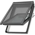 VELUX Hitzeschutzmarkise aussen Uni Schwarz 5060, MK06, Aluminiumschiene,Elektro,GGU,VELUX