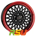 Borbet B black rim red 8.5x20" ET45 LK5 112 ML 66.5 Alufelgen 20 Zoll