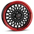 1x BORBET DESIGN B black rim red 8.5Jx20 5x112 ET45