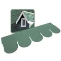 DAPRONA 20x Bitumen Dachschindeln Biberschwanz Grün 1 m x 32 cm – 2,6 m² selbstklebend mit Glasvlieseinlage – wetterfest & UV-beständig für Gartenhaus, Carport, Garage, Pavillon