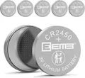 EEMB 5 Stück Knopfzellen CR2450 3V Lithium Batterie, CR 2450 CR2450L Batterien