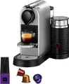 NESPRESSO Kapselmaschine XN761B CitiZ & Milk von Krups, inkl. Aeroccino Milchaufschäumer, Willkommenspaket mit 7 Kapseln