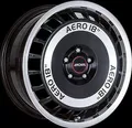 16 Zoll Alufelge RONAL R50 AERO 16"x7,5" 4x100 PCD ET38 68,0mm Felge Schwarz Frontpoliert