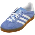 Adidas Damen Gazelle Indoor W Sneaker, Blue Fusion/FTWR White/Gold met, 37 1/3 EU