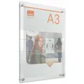 Nobo Transparenter Acryl-Plakathalter für die Wand, A3