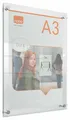 Nobo® Posterrahmen Plakatrahmen Premium Plus Acryl A3 Wandmontage glasklar