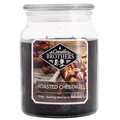 Candle Brothers Große Duftkerze im Glas | Roasted Chestnut | 2-Docht Kerze im Glas | Duftkerze Sandelholz | Kerze lange Brenndauer (100h) | Kerzen Schwarz (510g)