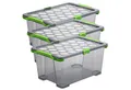 ROTHO Aufbewahrungsbox 3er Set Lagerbox 44lEVO TOTAL PROTECTION (Aufbewahrungsset, 3er-Set)
