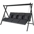 Gardissimo ALICIA 4-Sitzer Hollywoodschaukel Gartenschaukel Liegefunktion
