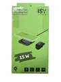 ISY IWQ 2015‑1 Fast Charge – Kabelloses Ladegerät (Schwarz) / 15 W Ladeleistung