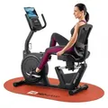HOP SPORT® HS-5000L Liegeergometer für Zuhause mit Magnetwiderstand | Stationäres Fahrrad | Ergonomischer Sitz | leises Liegerad-Heimtrainer mit... - Schwarz