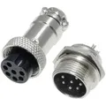 Pollin 453556 Rundsteckverbinder Buchse, Einbau, Stecker Gesamtpolzahl Installationskabel