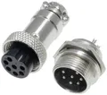 Pollin 453556 Rundsteckverbinder Buchse, Einbau, Stecker Gesamtpolzahl: 7 1 Set