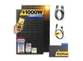 Balkonkraftwerk 1000W/800W Solaranlage mit Solakon ONE Speicher Steckerfertig WIFI Komplettset Photovoltaik Anlage 800W, Kabellänge: 3m
