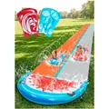 Wasserrutsche 22,5ft Doppelset Hai Design Wasserpark Garten Spielzeug