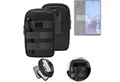 K-S-Trade Handyhülle für TCL 408, Holster Gürtel Tasche Handy Tasche Schutz Hülle dunkel-grau viele