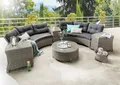 Destiny Gartenlounge-Set RIO, (18-tlg., 2x Schenkel, 1x Tisch, 3x Beistelltisch, inkl. Auflagen), Aluminium, Polyrattan