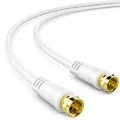 deleyCON 10m SAT TV Kabel 135dB 4K UHD Koaxial Kabel HD Antennenkabel F-Stecker