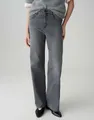 OPUS PANTS Weite Jeans MELLY MODERN mit Powerstretch Mid Rise Long, BCI Cotton, Zip-Fly