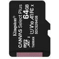 Kingston Technology Canvas Select Plus Speicherkarte 64 GB MicroSDXC Klasse 10 UHS-I (SDCS2/64GBSP)