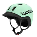woom Ready Kids' Helmet, Adjustable Pinch-Free Children's Helmet with Reflective Details for Bicycle Riding, Scooting & Roller Skating, for Girls & Boys (Ages 1-14) - Mint - Medium