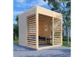 BERTILO Pavillon Modern Art 1, aus nordischer Fichte, kompletter Bausatz inkl. Dach und Boden