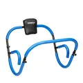 Bauchtrainer, Bauchmuskeltrainer, Hxbxt: 66 X 71 X 71 Cm, Effektives Training Zuhause, Sit-ups, Blau/schwarz - Relaxdays