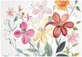Wallarena Fototapete Kinderzimmer Mädchen Blumen Wiese Kinder Vlies Tapete Wandtapete, Glatt Vlies Washable, Blumen, Bunt, Blätter, Rot, (Packung, 3 St., Vlies Fototapete), Vliestapete bunt beige Kinderzimmer Tapete + Kleister Motivtapete