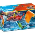 PLAYMOBIL City Action 70144 Seenot: Kitesurfer-Rettung mit Boot - Bunt