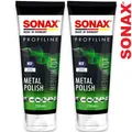 2x SONAX PROFILINE MetalPolish Hochglanz Metall Alu Messing Chrom Politur 250 ml