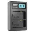 ayex USB Dual Ladegerät Kompatibel mit Sony NP-FW50 für zB a6400 a5100 a7 II a7R a7S II Akku Lädt per USB-C zB an Laptop & Powerbank mit LCD-Ladestandanzeige