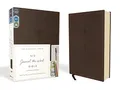 NIV, Journal the Word Bible (Perfect for Note-Taking), Leathersoft, Brown, Red Letter, Comfort Print: Reflect, Take Notes, or Create Art Next to Your Favorite Verses