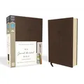 NIV, Journal the Word Bible, Imitation Leather, Brown, Red Letter Edition, Comfort Print