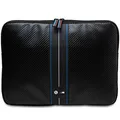BMW Notebook Sleeve Laptop Tasche M Carbon Blue Stripe Collection 14" black