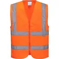 Portwest Warnweste m. Reißverschluss, leuchtorange, EN ISO 20471 Kl. 2, 100% PL, Gr. L (L) (C375ORRL)