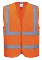 Portwest Warnschutzweste mit Reißverschluss, Größe: L, Farbe: Orange, C375ORRL