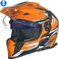 RX-968 COM Bluetooth Crosshelm Integralhelm Quad Cross Enduro Motocross Offroad Helm Pinlock Orange V/RCK S (55-56)