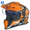 rueger-helmets Motorradhelm rueger RX-968 Crosshelm mit Bluetooth 1490 Gramm schwer, XS-XL orange S (55-56)