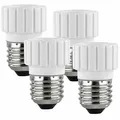 Lunartec Fassungsadapter: 4er-Pack Lampensockel-Adapter von E27 auf GU10