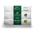 HANSKRUCHEN Daunendecke 240x220 cm Medium 90% Daunen waschbar Allergiker Kassettendecke atmungsaktiv Decke weiss - Premium de Luxe - Weiß