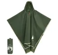 vidaXL Wassertank Regenponcho mit Kapuze 2-in-1-Design Grün 223x145 cm