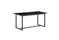 Wohnling Esstisch WL6.966 Esszimmertisch 120 cm Marmor Optik Schwarz Küchentisch Klein (Küchentisch Modern, 120x60 cm Marmor Optik Schwarz), Speisetisch Esszimmer, Esszimmertisch Metallbeine