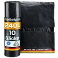 Müllsäcke 240L extra Stark  10er Rolle  Abfallsäcke XXL Abfallbeutel  100x125...