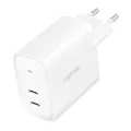 LogiLink USB-Steckdosenadapter 65W mit GaN-Technologie (Galliumnitrid) mit Überstrom- Überspannungs- Kurzschluss- Überhitzungsschutz