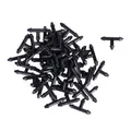 50Pcs 3/5mm Bewässerung Sprinkler T-Stück Schlauchverbinder für Bewässerungsschlauch Gartenschlauch, Mikro-Tropfbewässerung